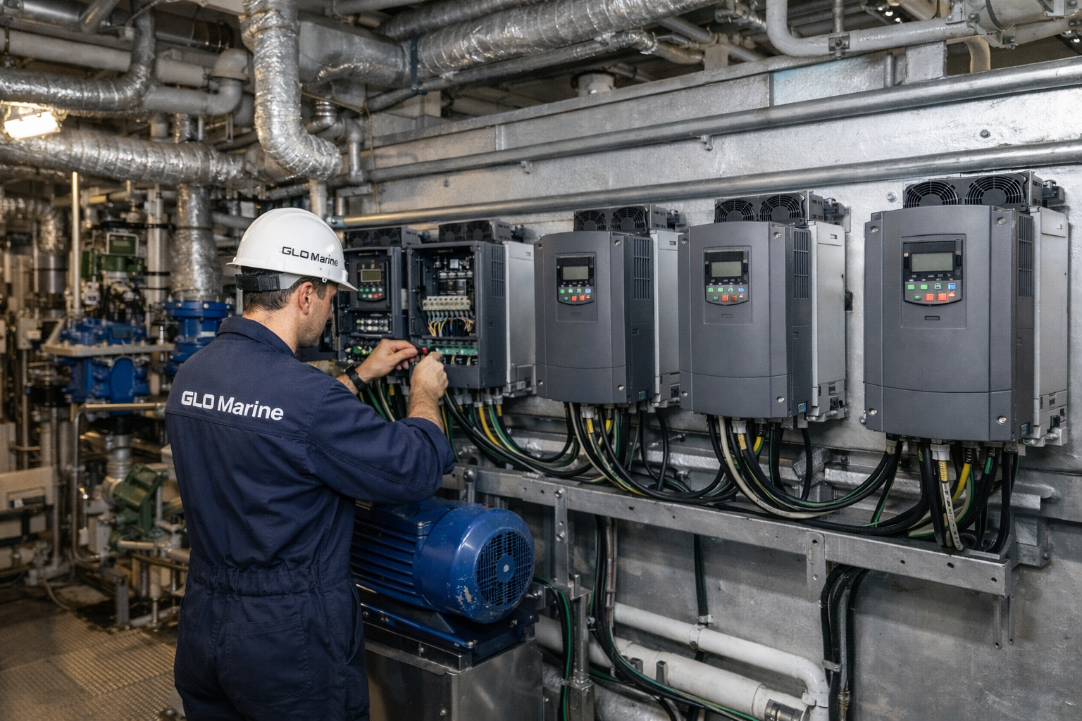 VFD Retrofit for Marine Pumps and Fans to Reduce Fuel Consumption and Auxiliary Engine Load